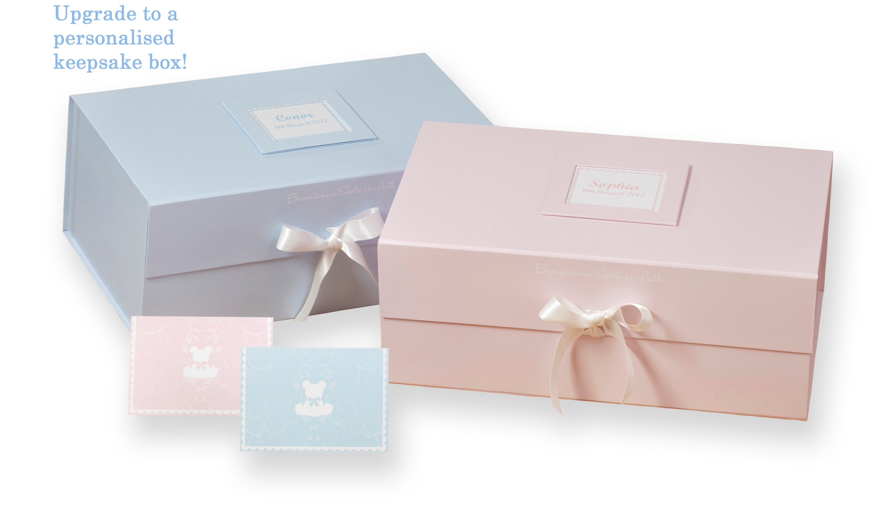 Newborn Gifts Baby Hampers Personalised baby bathrobes Irish baby