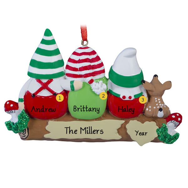 Idle Gnomes 3 Christmas Ornament - 1613-3