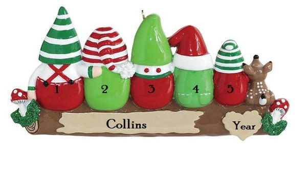 Idle Gnomes 5 Christmas ornament - 1613-5