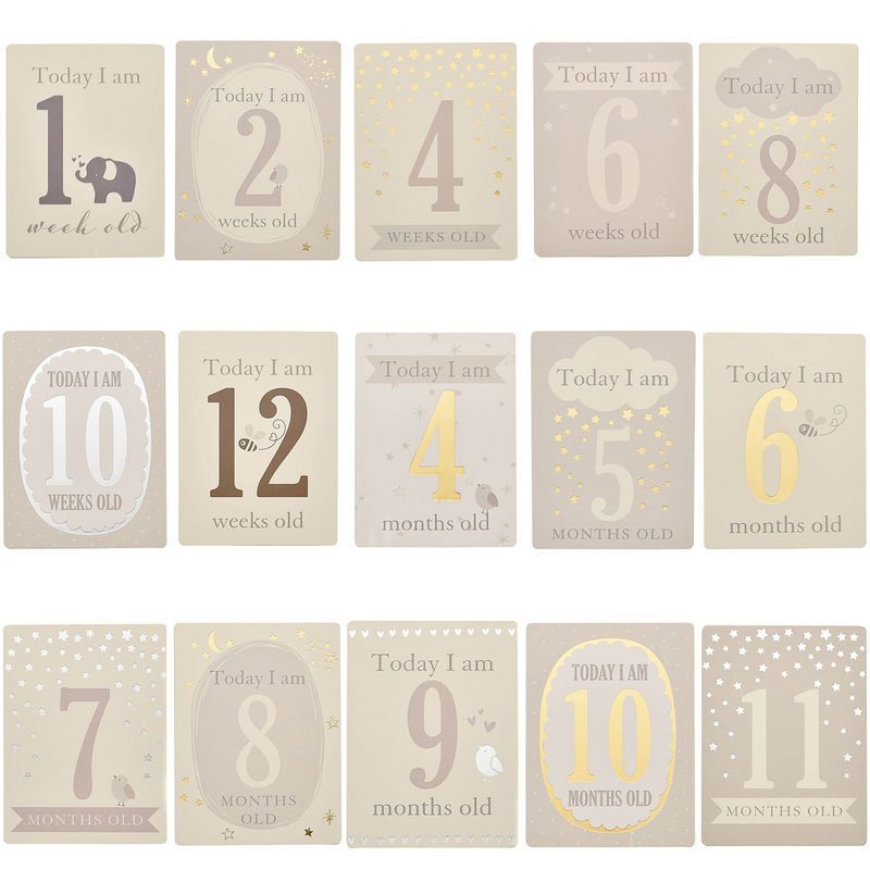 Milestone Cards Week Old Developmental Milestones Milestone Chart